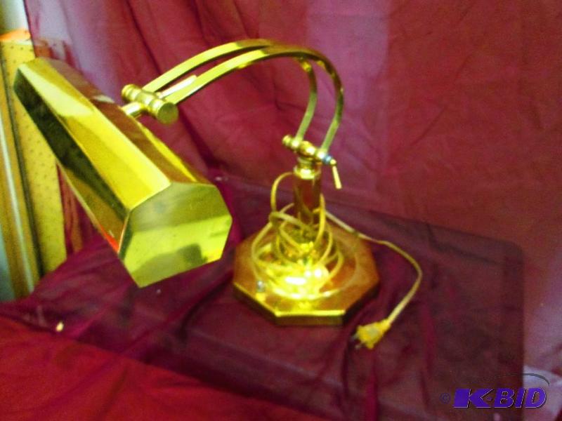 lot 58 image: Metal desk lamp...