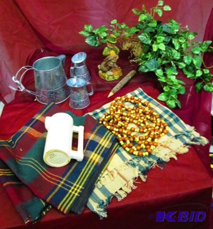 lot 68 image: A March Irish St Patricks figure, wood bead ...