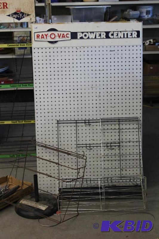 lot 105 image: Ray-O-vac&nbspmerchandiser and assorted shel...