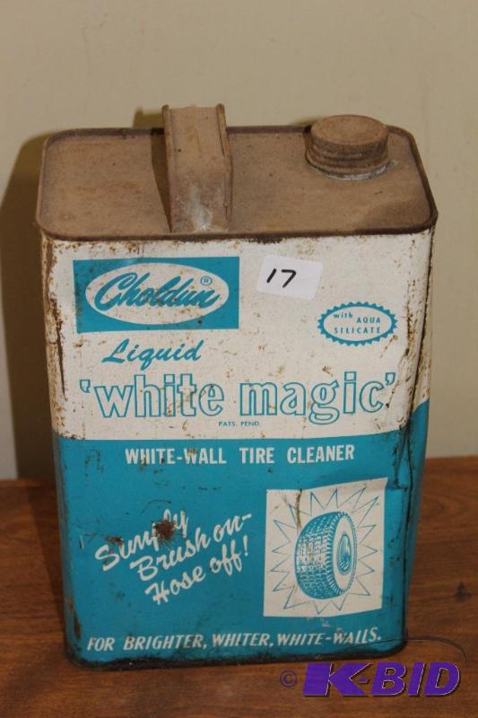 lot 17 image: Choldun&nbspLiguid Whiute Magic Tire Cleaner...