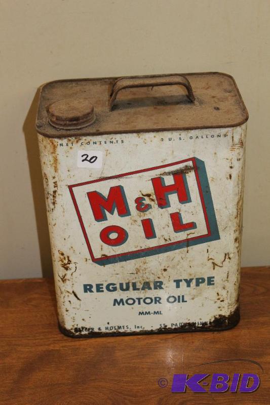 lot 20 image: M & H Oil Regular&nbspType Motor Oil&nbs...