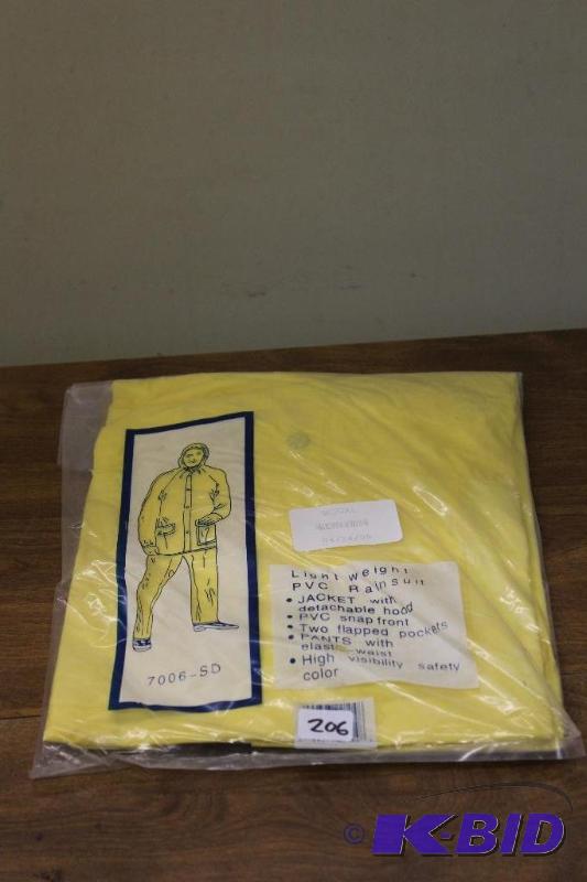 lot 206 image: New Rainsuit  Jacket and Pants...