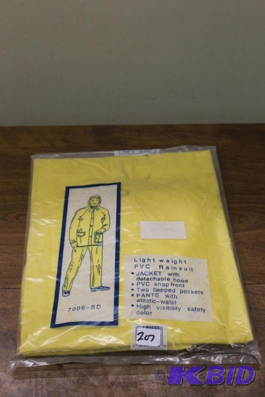lot 207 image: New Rainsuit  Jacket and Pants...
