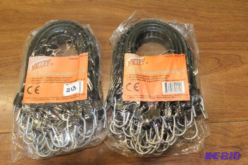 lot 213 image: 2 10 Piece Tie Down Sets, New In Package...
