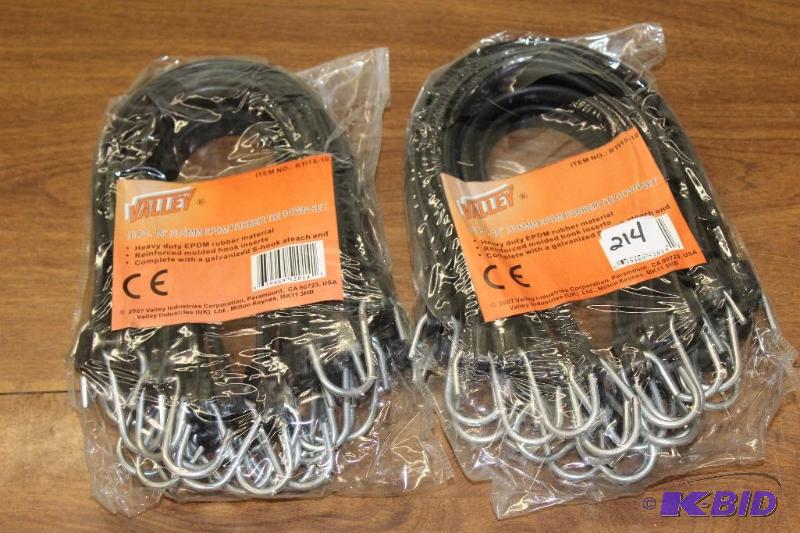lot 214 image: 2 10 Piece Tie Down Sets, New In Package...
