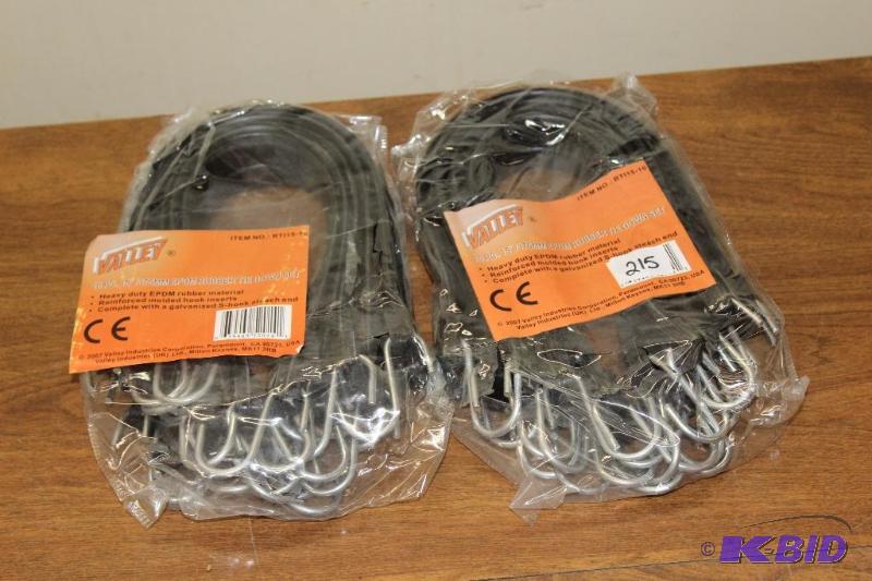 lot 215 image: 2 10 Piece Tie Down Sets, New In Package...