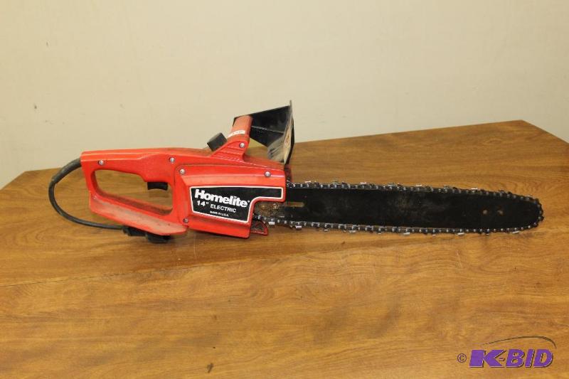 lot 217 image: Homelite&nbsp14" Electric Chainsaw  Wor...