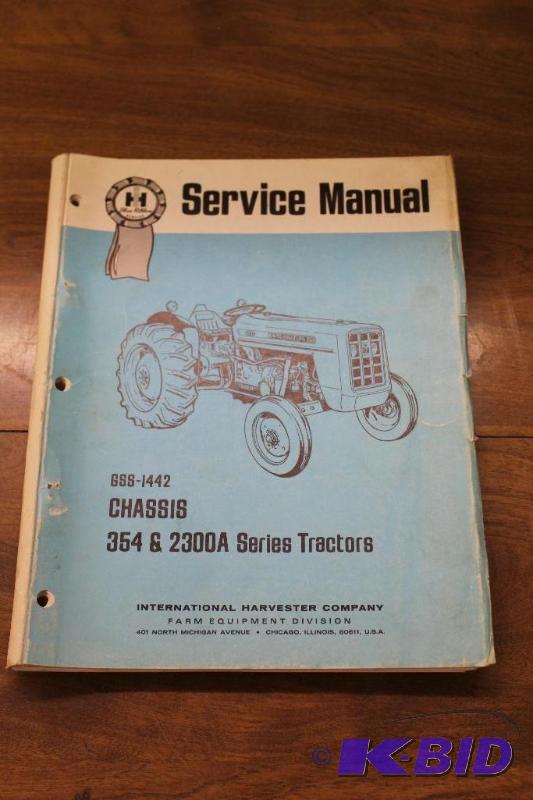 lot 235 image: IH Chasis&nbsp354 2300A&nbspService Manual&...