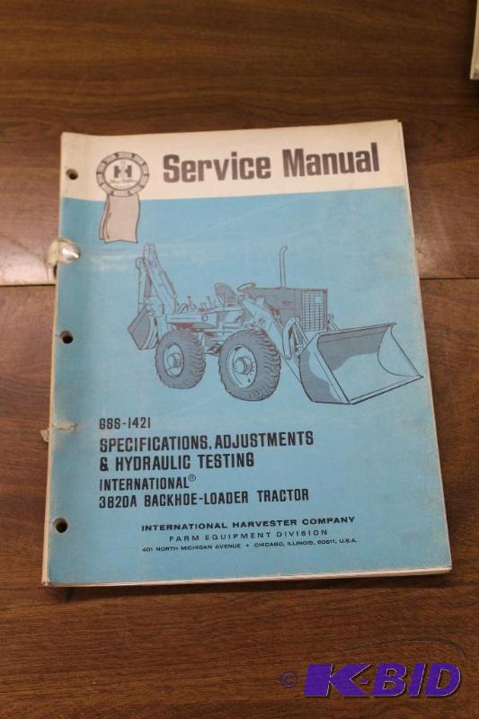 lot 237 image: IH Service Manual ...