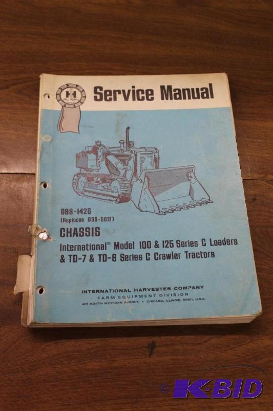 lot 239 image: IH Service Manual...