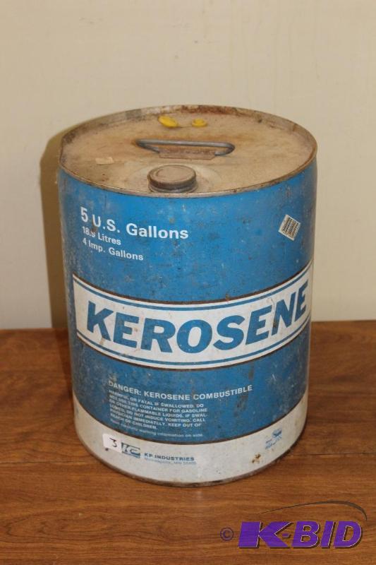 lot 3 image: Kerosene&nbspVintage 5 Gallon Can, original ...