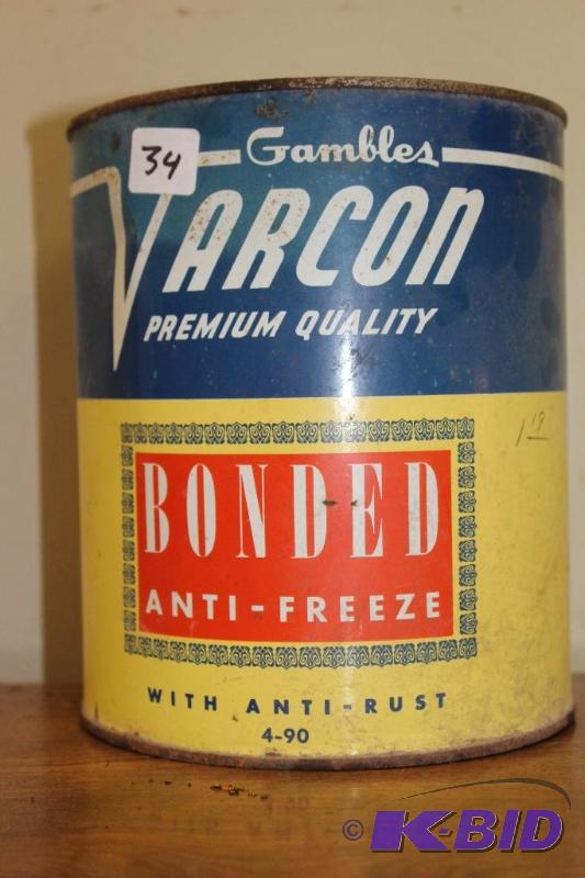 lot 34 image: Gambles Varcon&nbspAnti-Freeze 1 Gallon ...