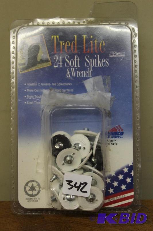 lot 342 image: Tred Lite Soft Spikes ...