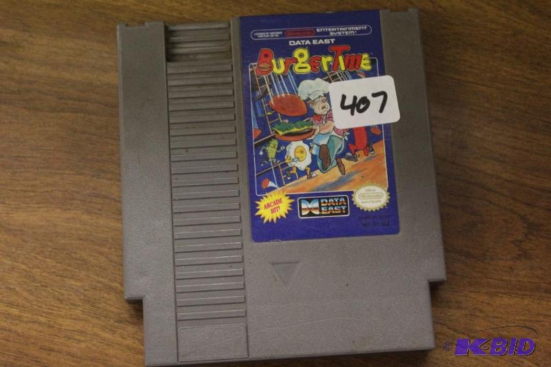 lot 407 image: NES BurgerTime ...