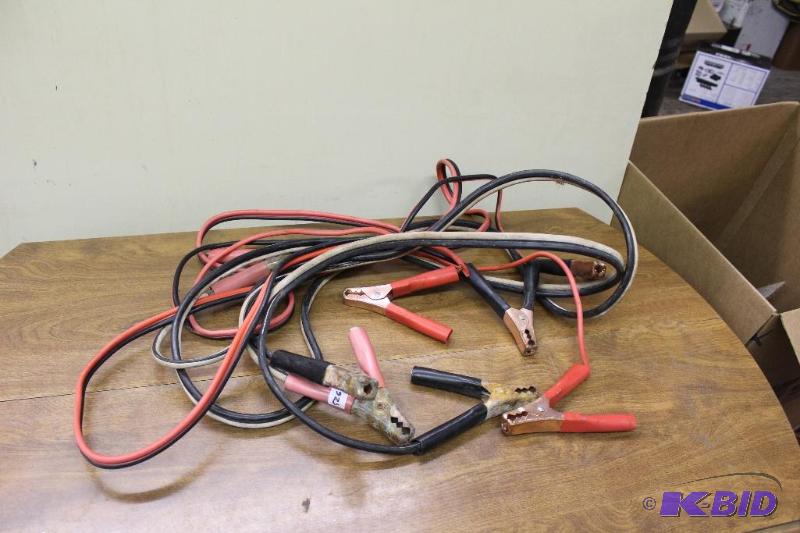 lot 526 image: 2 Sets of Jumper Cables, both have some damag...