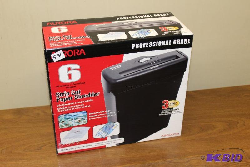lot 531 image: NEW Paper Shredder ...