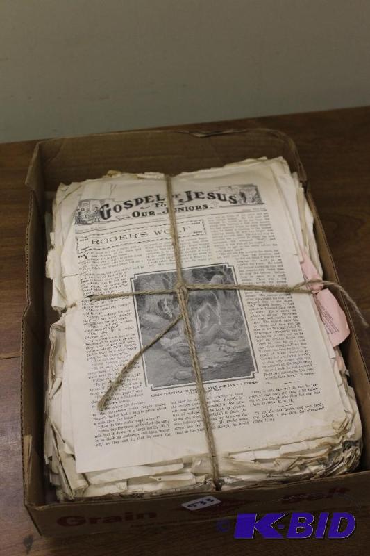 lot 533 image: c. 1927 Gospel of Jesus for Juniors Pamphlets...
