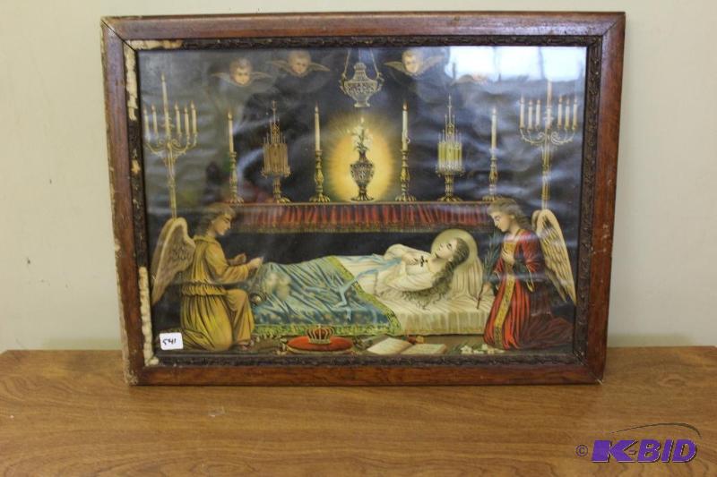 lot 541 image: Vintage Religious Print...