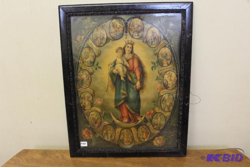 lot 545 image: Vintage Religious Print...