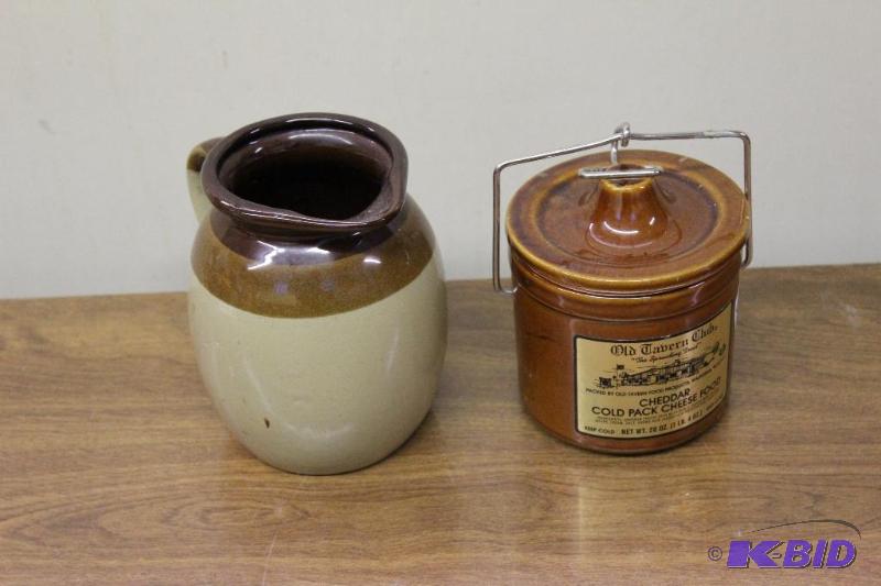 lot 590 image: Cheese Crock and Pitcher ...