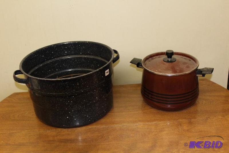 lot 599 image: Canning Kettle and Pot ...