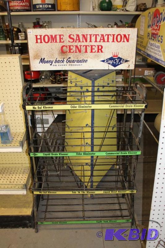 lot 64 image: Vintage Home Sanitation Center Retail Merchan...