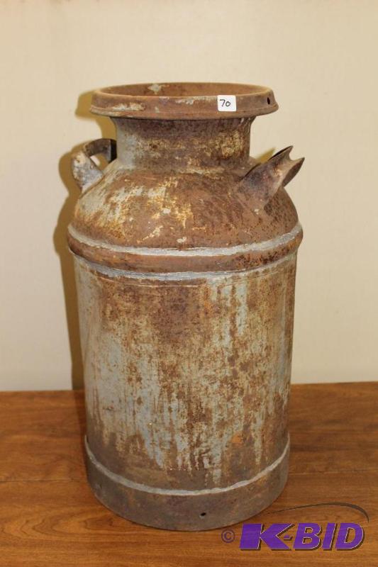 lot 70 image: Vintage Milk  Cream Can ...