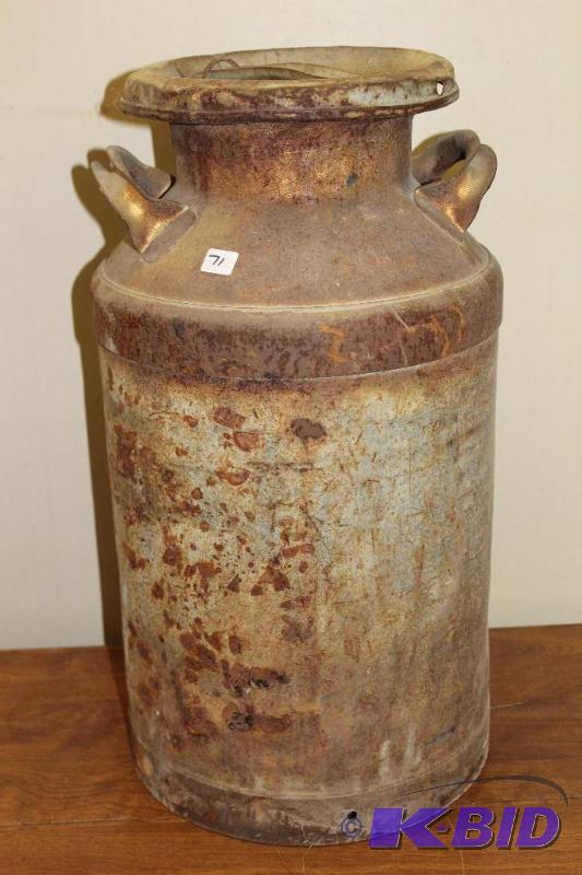 lot 71 image: Vintage Milk  Cream Can...