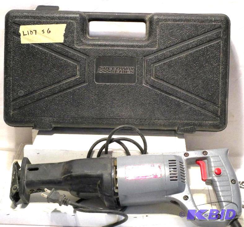 lot 107 image: Speedway Heavy Duty Reciprocating Saw WCase