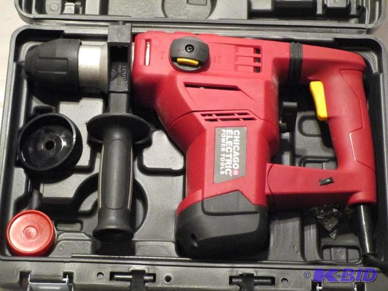 lot 129 image: 1-18 in. 10 Amp Heavy Duty SDS Variable Speed Rotary Hammer