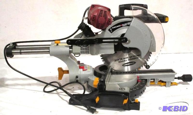 lot 136 image: 12 Compound Sliding Miter Saw