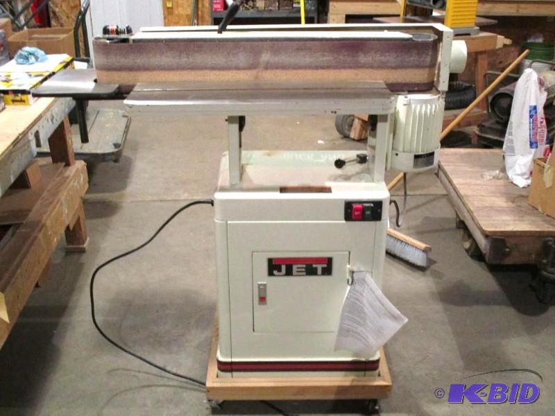 Jet Horizontal Vertical Edge Sander W Clolsed Stand EHVS 80CS Excellent Shape Tool Auction 4 K BID