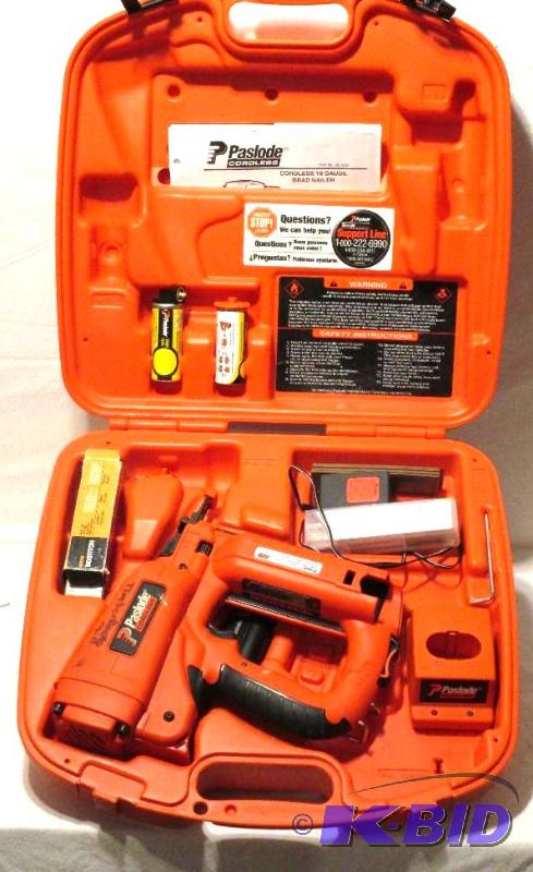 lot 153 image: Paslode Cordless 18 Ga Brad Nailer