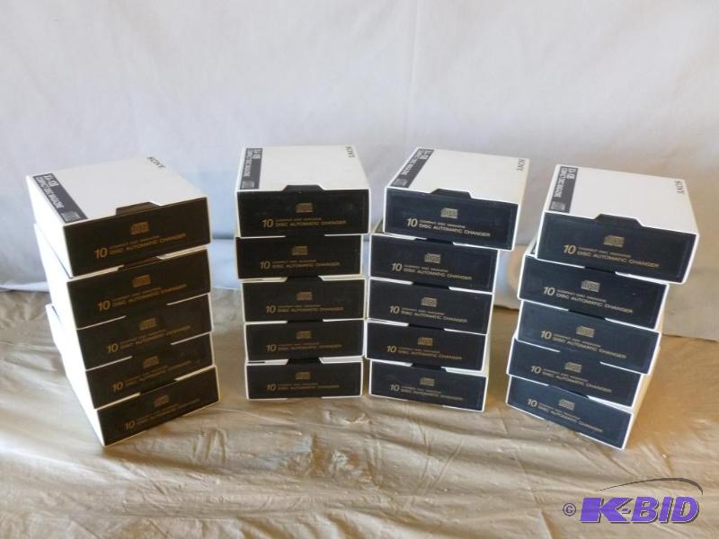 Large Lot Of Twenty Sony 10 Disc CD Magazines...