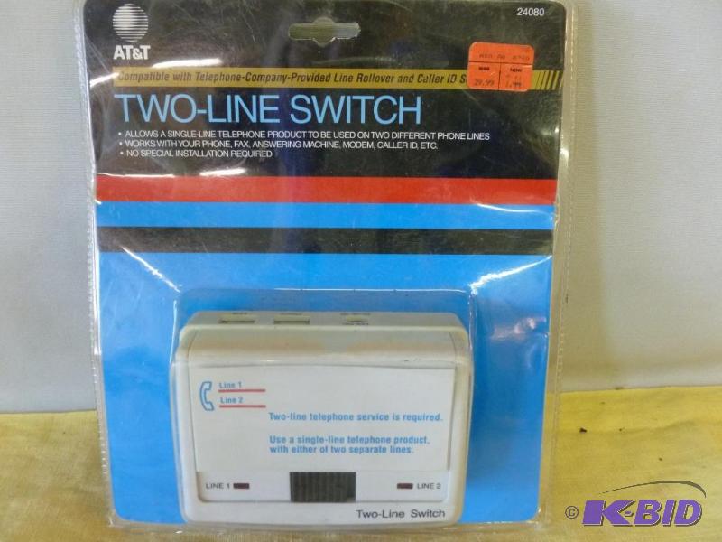 AT&ampT two-line switch, brand new in the pa...