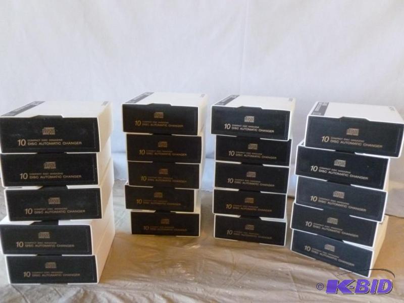 Large Lot Of Twenty Sony 10 Disc CD Magazines...