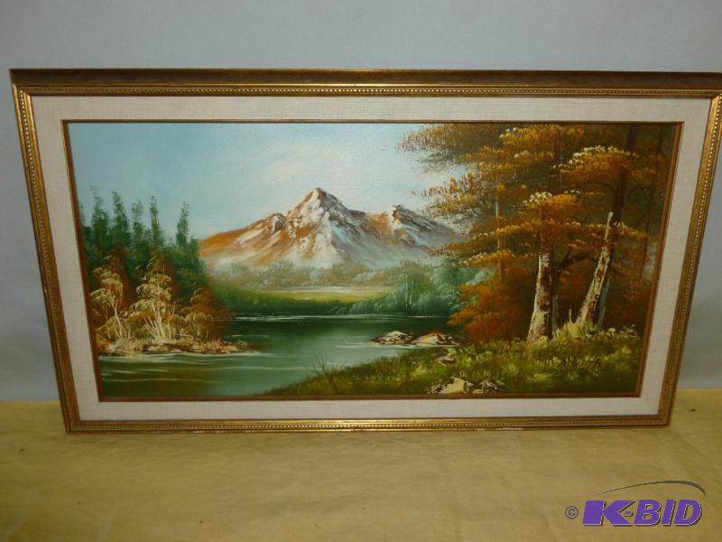 Beautiful A. Smith wood framed and matted ori...