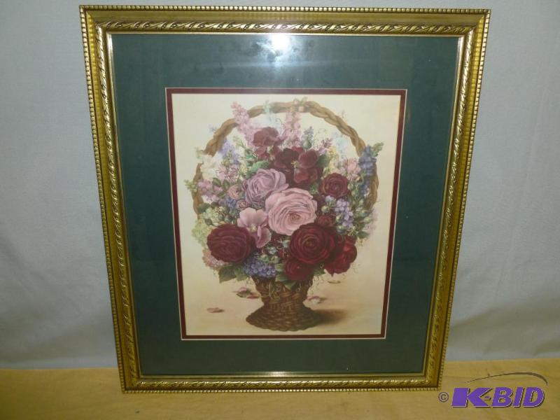 Nice Glynda Turley wood framed and double mat...