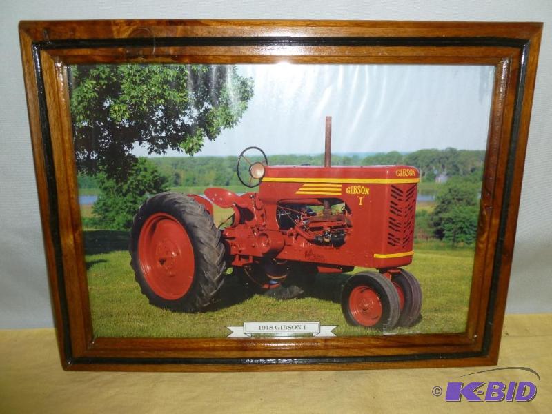 Collectible 1948 Gibson I walnut framed pictu...