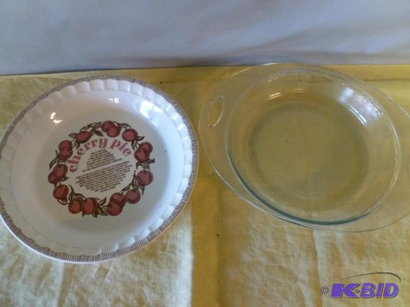 Lot of two good pie plates that includes a Co...