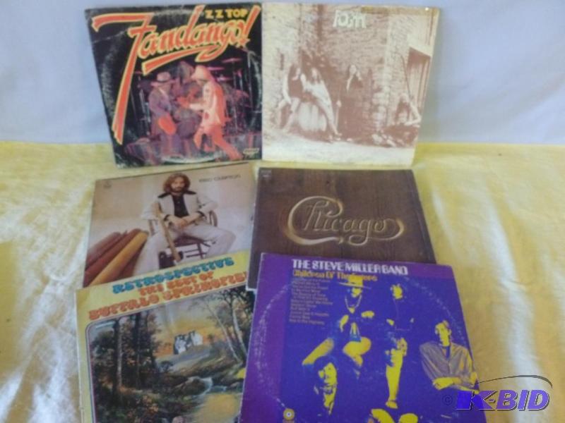 Lot of six collectible 33s record albums....
