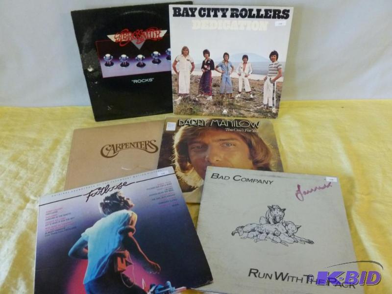 Lot of six collectible 33s record albums....