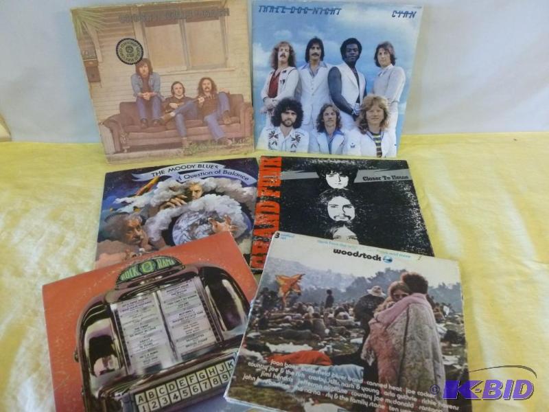 Lot of six collectible 33s record albums....