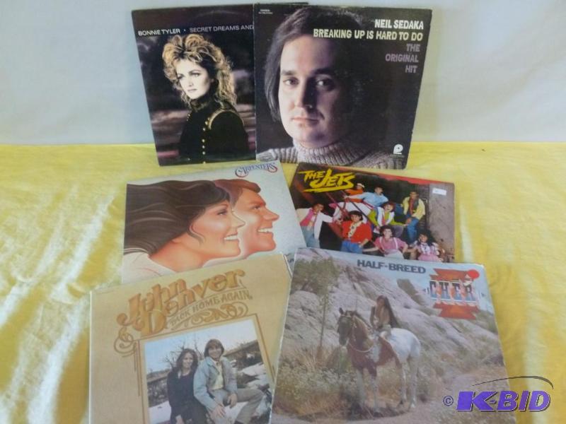 Lot of six collectible 33s record albums....