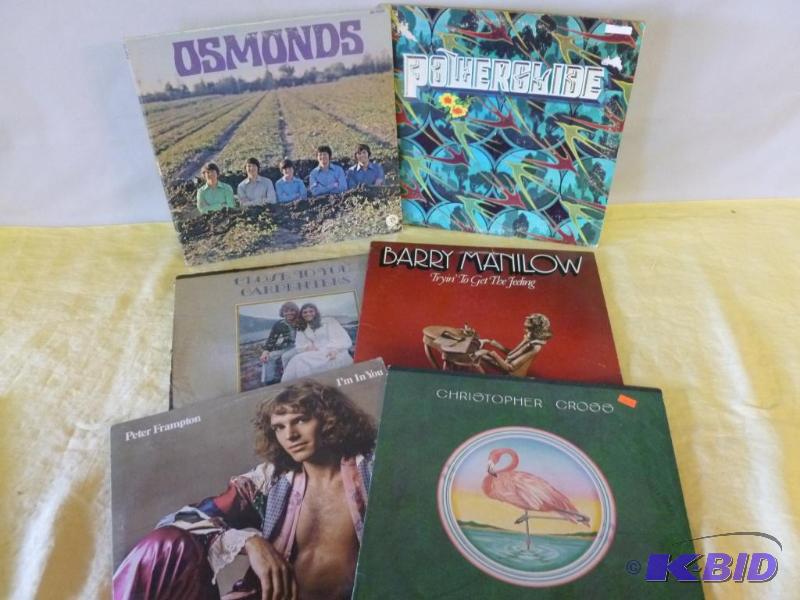 Lot of six collectible 33s record albums....