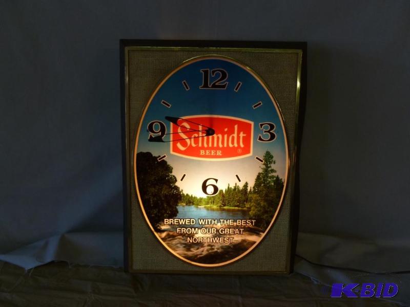 Large Collectible Schmidt Beer Light Up Sign ...