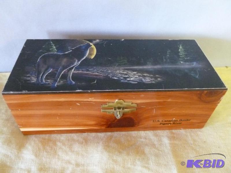 U.S Canadian Border Pigeon River flip lid ced...