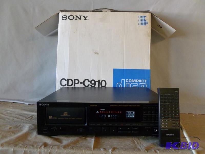 Sony Compact Disc Player Model CDP-C910, With...