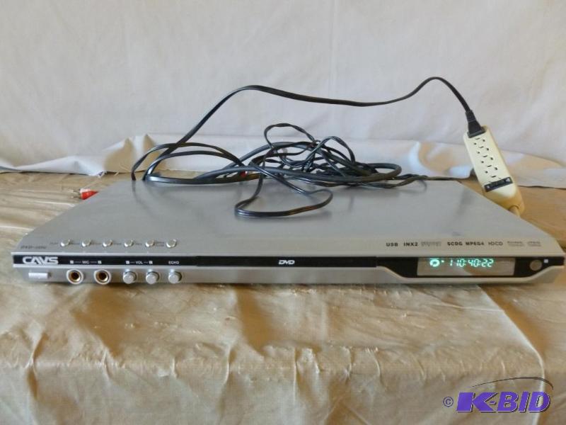 Cavs DVD Player Model DVD-105G, powers up and...