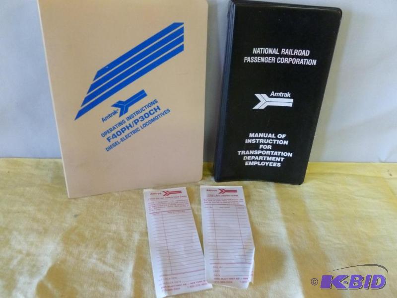 Lot of collectible Amtrak employee booklets a...